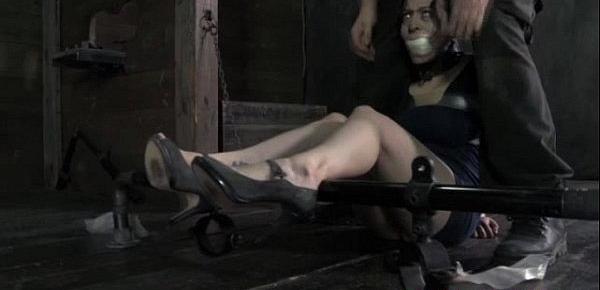  Bonded skank humiliated at dungeon